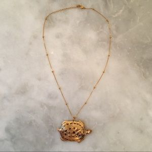 Gold Turtle Necklace